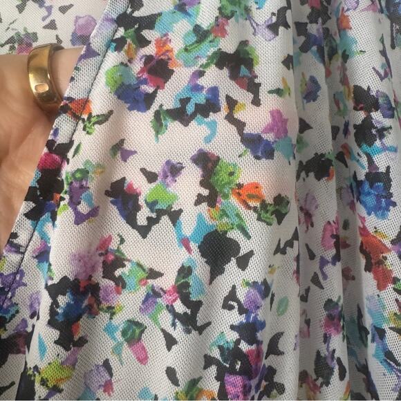 Profile by Gottex mesh floral print swimsuit coverup, small - Picture 6 of 8